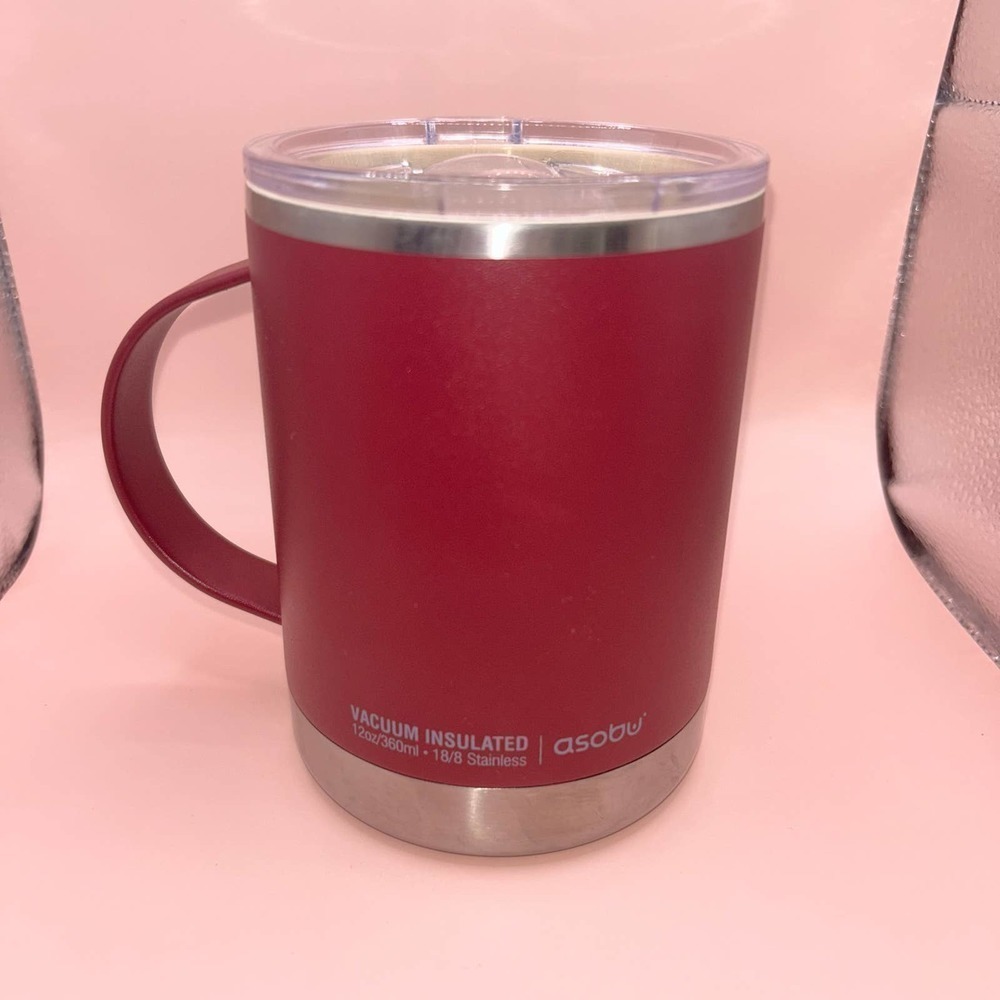 PREOWNED 12oz Asobu Vacuum Insulated Stainless Steel Travel Coffee Mug
